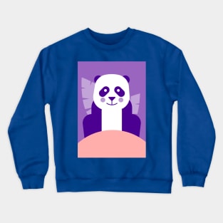 Panda Illustration for Kids Crewneck Sweatshirt